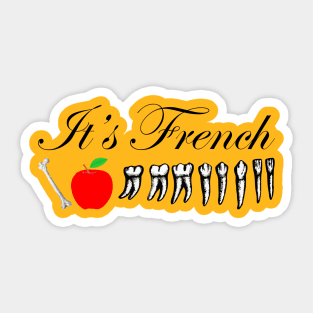 BoneAppleTeeth Sticker